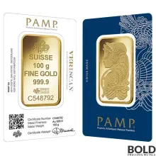 Gold Bar Pamp - 100 Gram