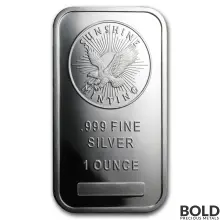 1 oz Sunshine Mint Silver Bar (Lot of 10)