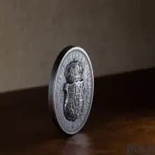 2023 2 oz Columnario Tribute Medal UHR Antiqued Silver Coin