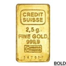 Gold Bar Credit Suisse - 2.5 gram