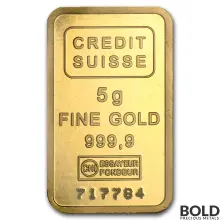 Gold Bar Credit Suisse - 5 gram