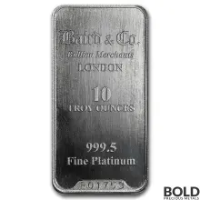 Platinum Bar Baird & Co. - 10 oz
