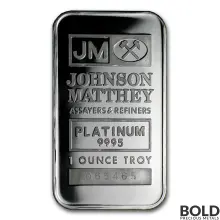 Platinum Bar Johnson Matthey - 1 oz