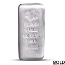 1 Kilo PAMP Silver Cast Bar