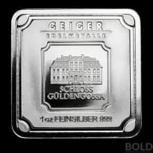 Silver 1 oz Geiger Edelmetalle Square Bar (Original)