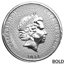 2021 Cook Islands Bounty 1/10 oz Silver BU