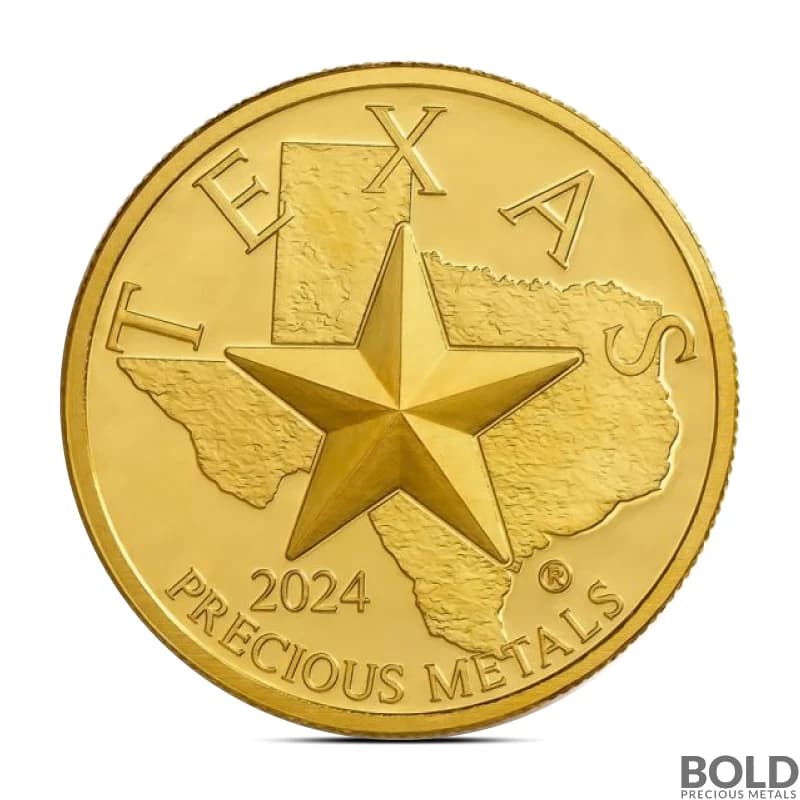 1 oz Texas Mint Gold Round