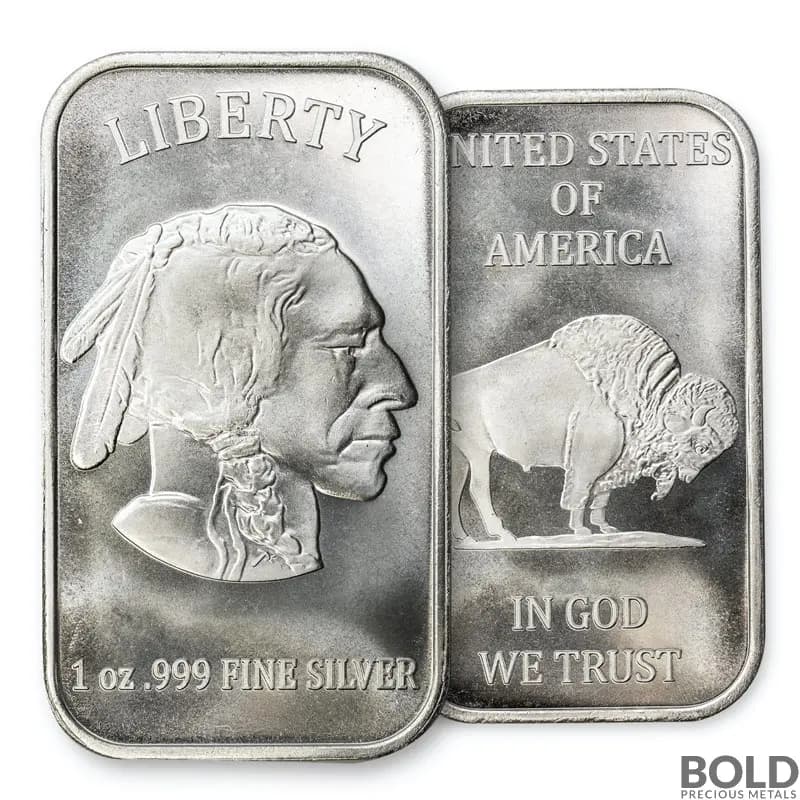 Silver - 1 oz Buffalo Bar