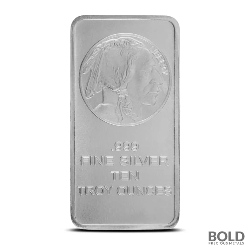 Silver 10 oz Buffalo Bar