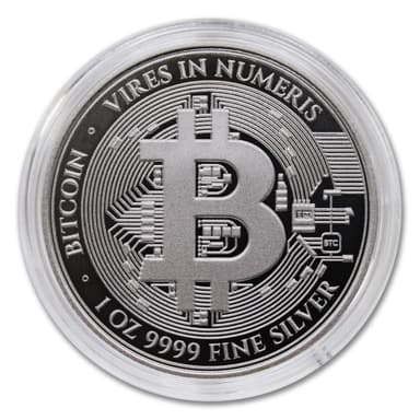 2024 1 oz Niue Crypto Series: Silver Bitcoin (BU)