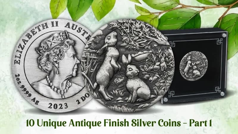 Unique Antique Finish Silver Coins - Part 1