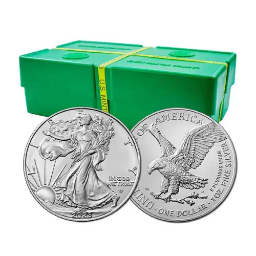 2023 1 oz American Silver Eagle Monster Box (500 Coins, BU)
