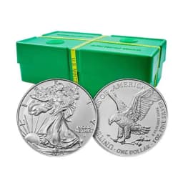 2024 1 oz American Silver Eagle 10 Monster Box (5000 Coins, BU)
