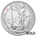 1 oz British Silver Britannia Coin (BU, Random Year, Lot of 5)