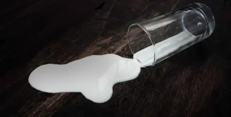 NO MORE MILK SPOTS?