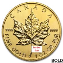 Gold Canadian Maple Leaf *Random Date* - 1 oz