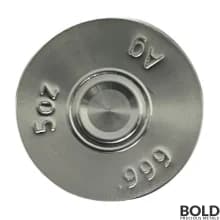 Silver 5 oz 12 Gauge Shotgun Shell Bullet
