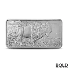 Highland Mint 10 oz Buffalo Silver Bar - Lot of 5