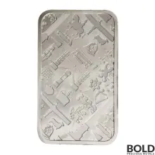 5 oz JBR Silver Bar (Lot of 5)