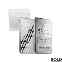 1 oz Asahi Silver Bar 999 Fine - Box of 500 Bars
