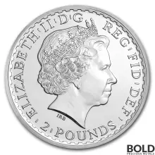 1 oz British Silver Britannia Coin (BU, Random Year, Lot of 10)