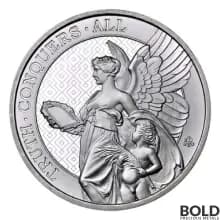 Lot of 5 - 2022 St Helena Queen's Virtues: Truth 5 oz Silver BU