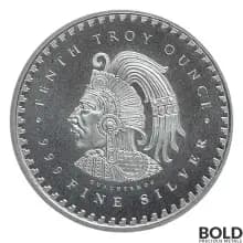 1/10 oz Aztec Calendar Silver Round .999 Fine (Tube of 50)