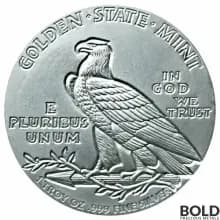 1 oz Incuse Indian Silver Round .999 Fine - Box of 500