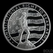 2 oz Second Amendment Silver Round (Lot of 5)