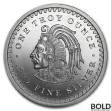 1 oz Aztec Calendar Silver Round - Box of 500