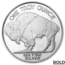 1 oz Silver Buffalo Monster Box (500 Rounds, BU)