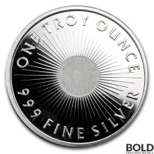 1 oz Sunshine Minting Silver Round (Tube of 20)