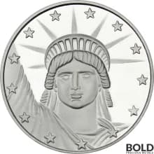 1 oz SilverTowne Lady Liberty Silver Round - Box of 500