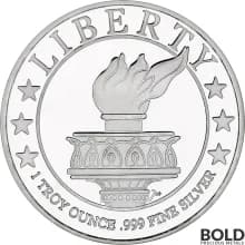 1 oz SilverTowne Lady Liberty Silver Round - Box of 500
