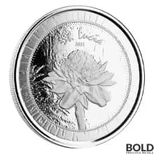 2021 EC8 St. Lucia Ginger Flower 1 oz Silver BU