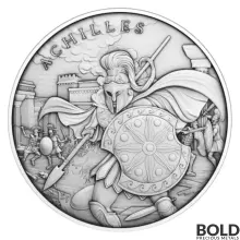 1 oz Legendary Warriors: Achilles Silver Round BU - Tube of 20