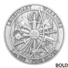 1 oz Legendary Warriors: Achilles Silver Round BU - Tube of 20