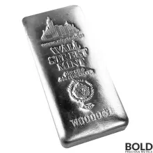 Silver 1 Kilo Scottsdale Wall Street Bar
