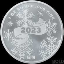 Silver 1 oz Merry Christmas Santa Round