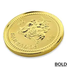 2017 Barbados Trident Gold 1 oz BU