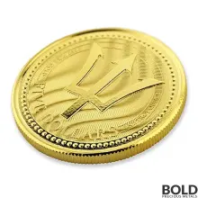 2017 Barbados Trident Gold 1 oz BU