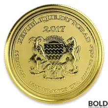 2017 Republic of Chad Deathstalker Scorpion 1 oz Gold BU