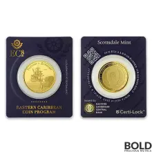2018 Antigua & Barbuda: Barbuda Rum Runner 1 oz Gold BU