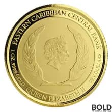 2018 Antigua & Barbuda: Barbuda Rum Runner 1 oz Gold BU