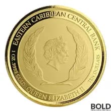2018 Antigua & Barbuda: Barbuda Rum Runner 1 oz Gold Proof (Colored)