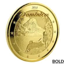 2018 EC8 Dominica Nature Isle 1 oz Gold BU