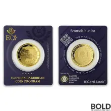 2018 EC8 Dominica Nature Isle 1 oz Gold BU
