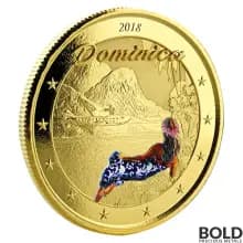 2018 EC8 Dominica Nature Isle 1 oz Gold Proof (Colored)