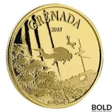 2018 EC8 Grenada: Spice Isle of the Caribbean 1 oz Gold BU