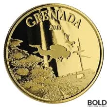 2018 EC8 Grenada: Spice Isle of the Caribbean 1 oz Gold BU